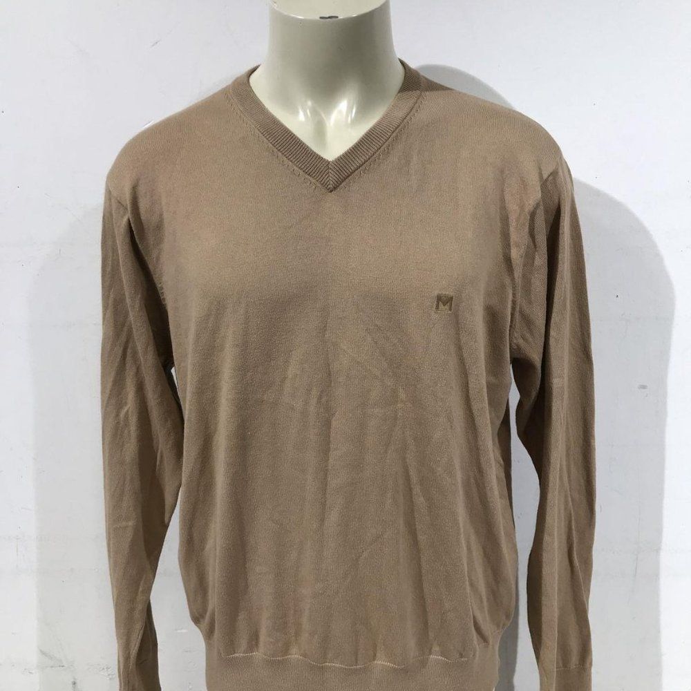 Michael Kors  Tan V-neck Sweater Size XL